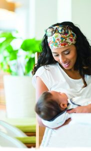 photo of a mom holding a baby