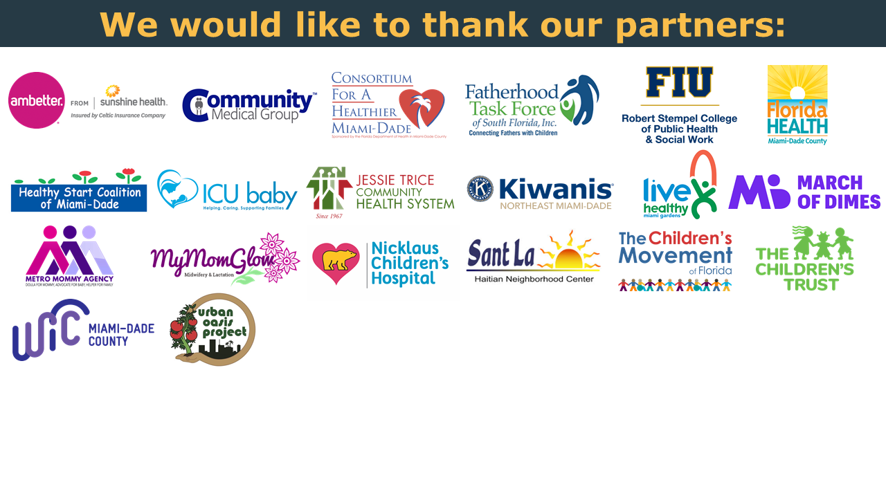 We would like to thank our partners